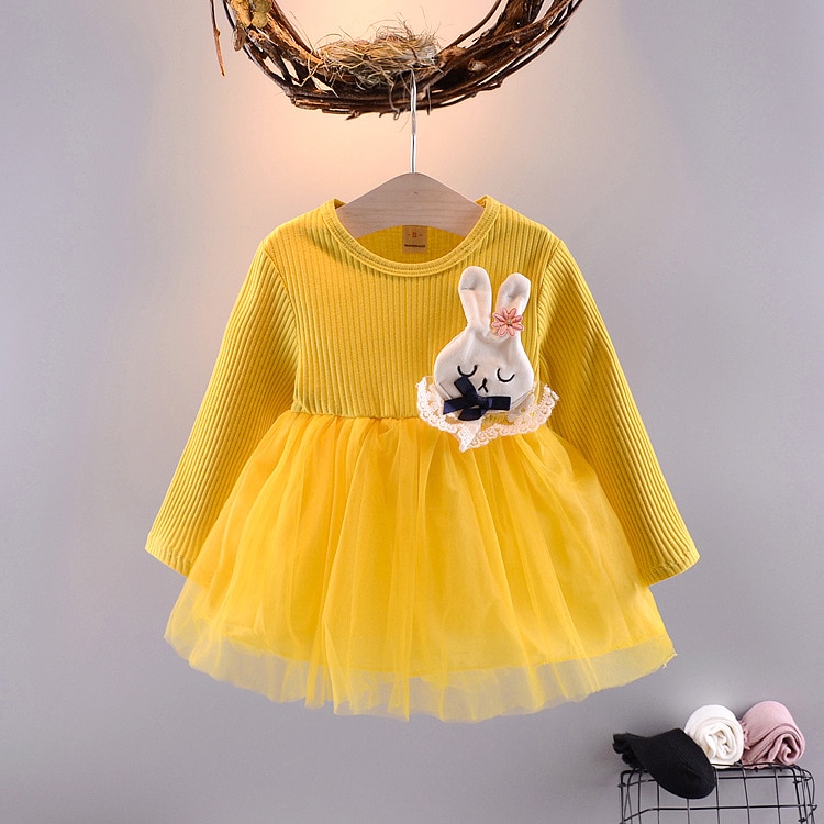 Baby Girl's Cartoon Rabbit Dress