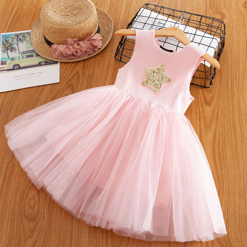 Cute Sleeveless Plain Polyester Dress