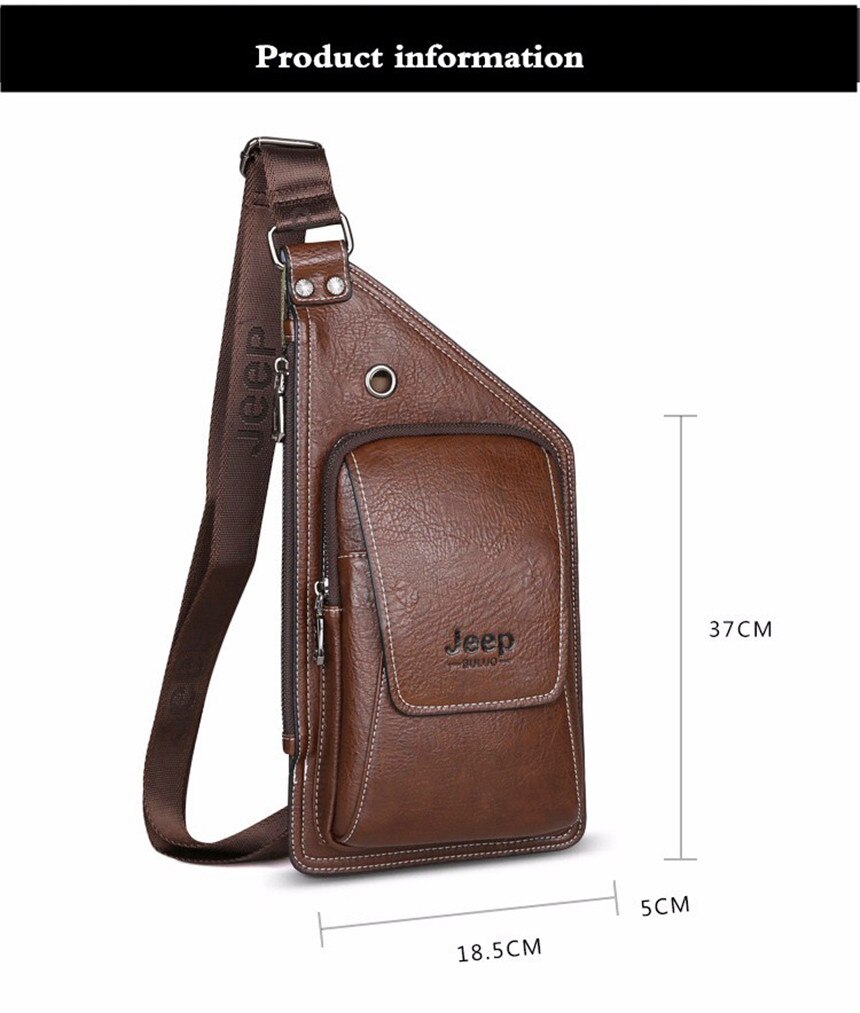 Men's Leather Crossbody Bag