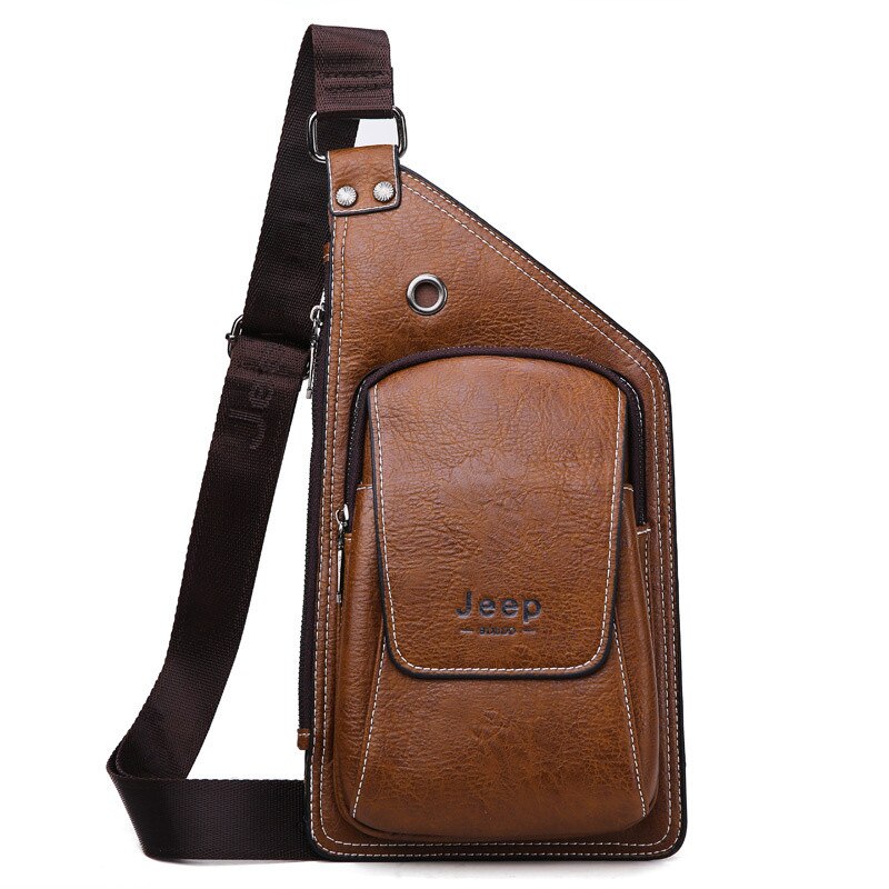Men's Leather Crossbody Bag
