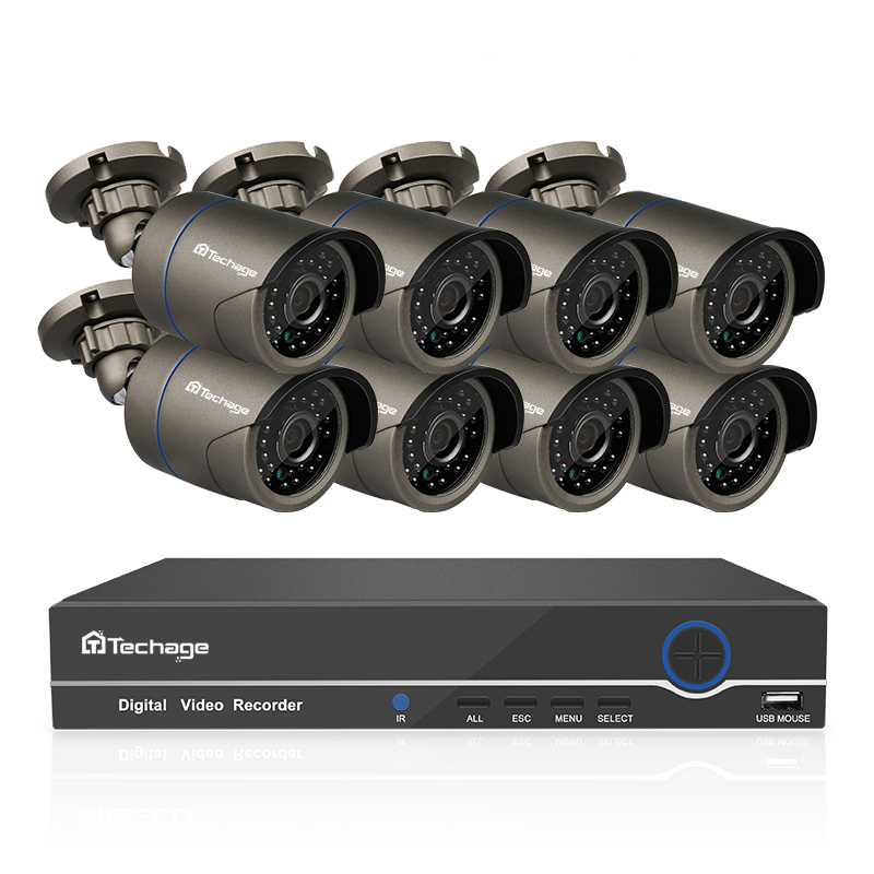 8 Channels 1080P Outdoor Security System
