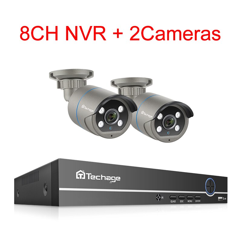 8CH NVR 2 Cameras
