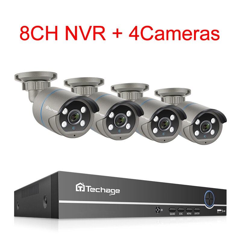 8CH NVR 4 Cameras