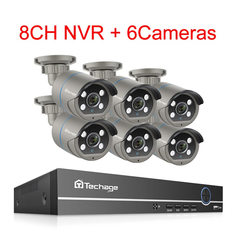 8CH NVR 6 Cameras