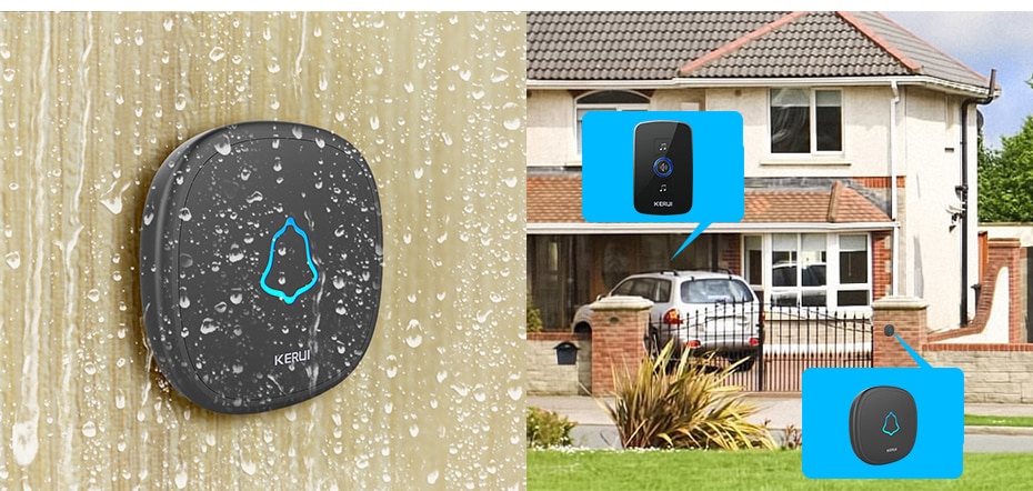 Wireless Waterproof Touch Button Doorbell