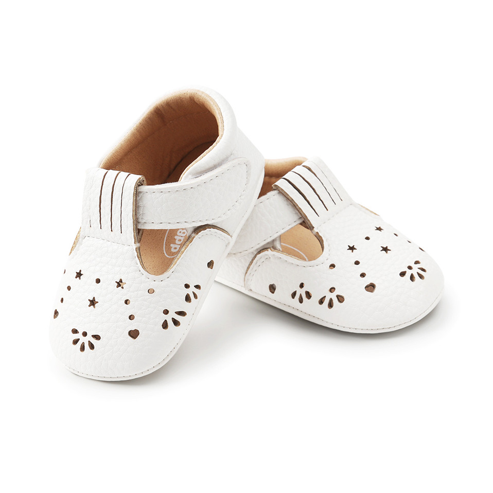 Baby Girl Shoes in White and Pink