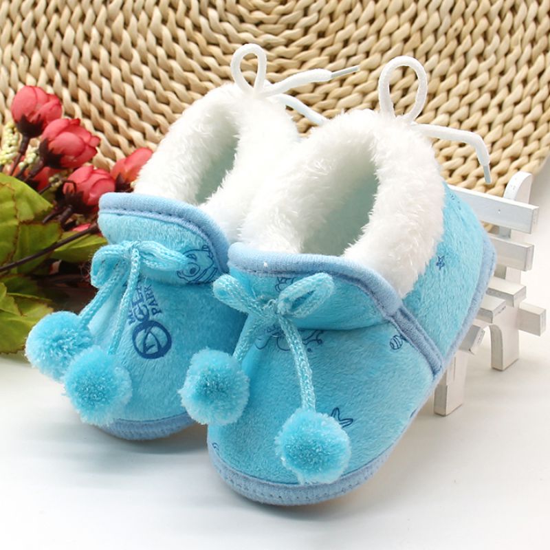 Baby's Cotton Winter Boots with Soft Sole