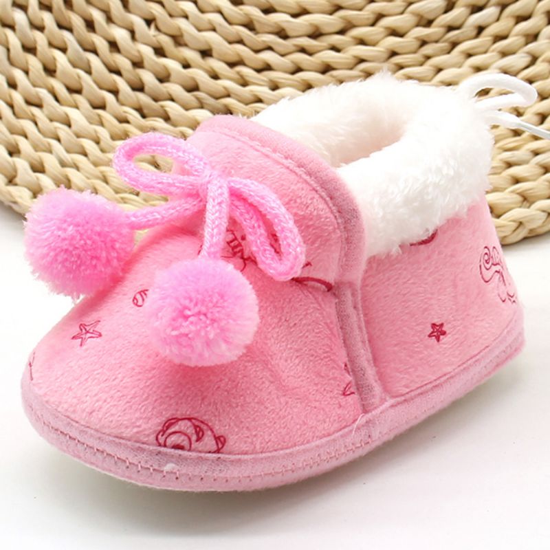 Baby's Cotton Winter Boots with Soft Sole