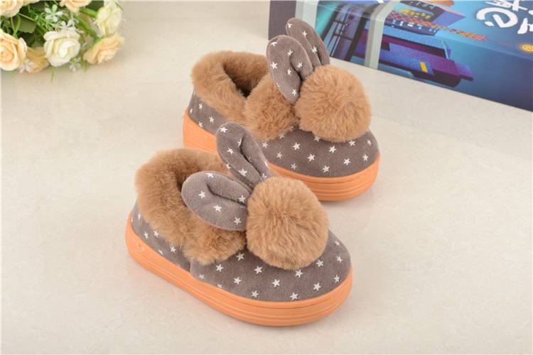 Bear / Rabbit Warm Cotton Slippers for Kids
