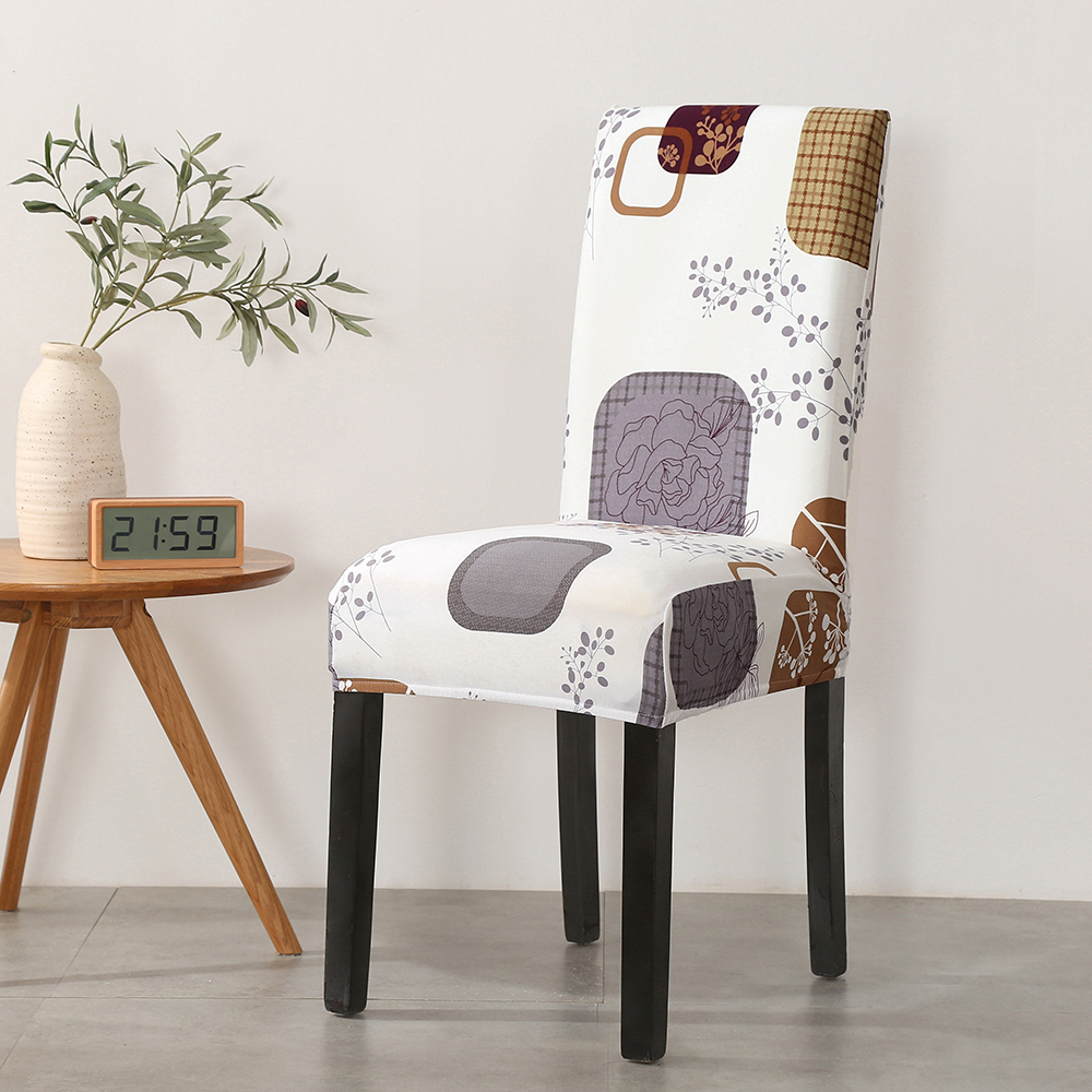 Elastic Fabric Printed Chair Cover