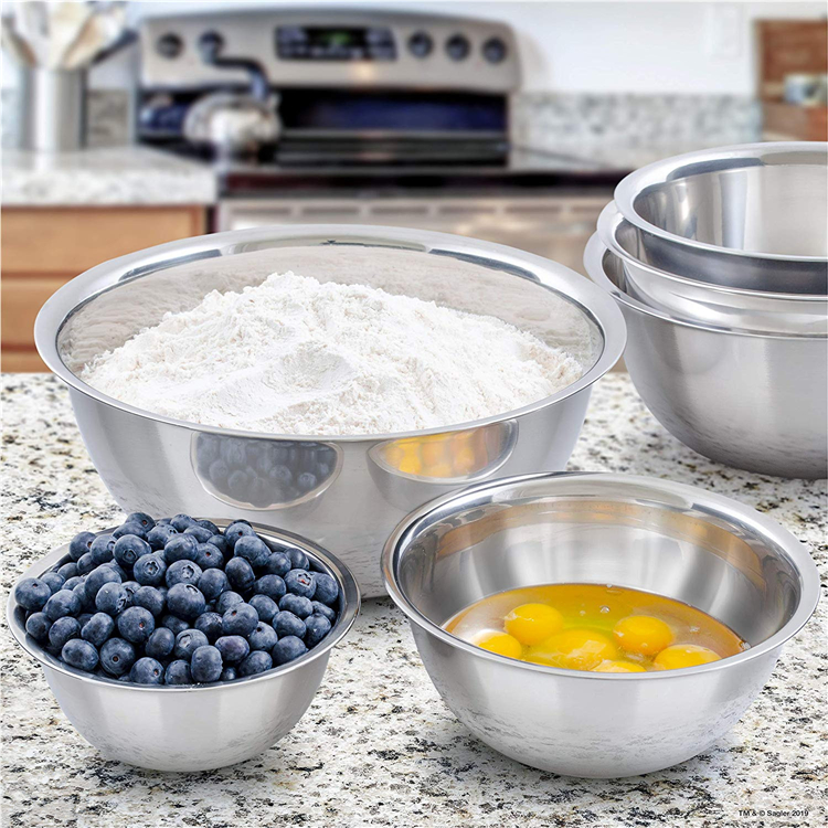 Stainless Steel Mixing Bowls 6 Pcs Set