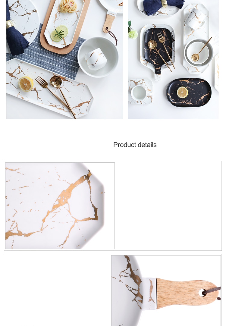 Creative Marble Patterned Tableware
