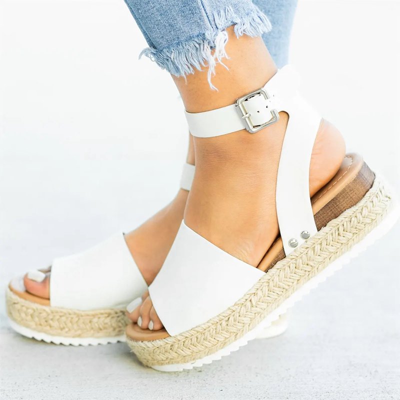 Simple Styled Platform Sandals