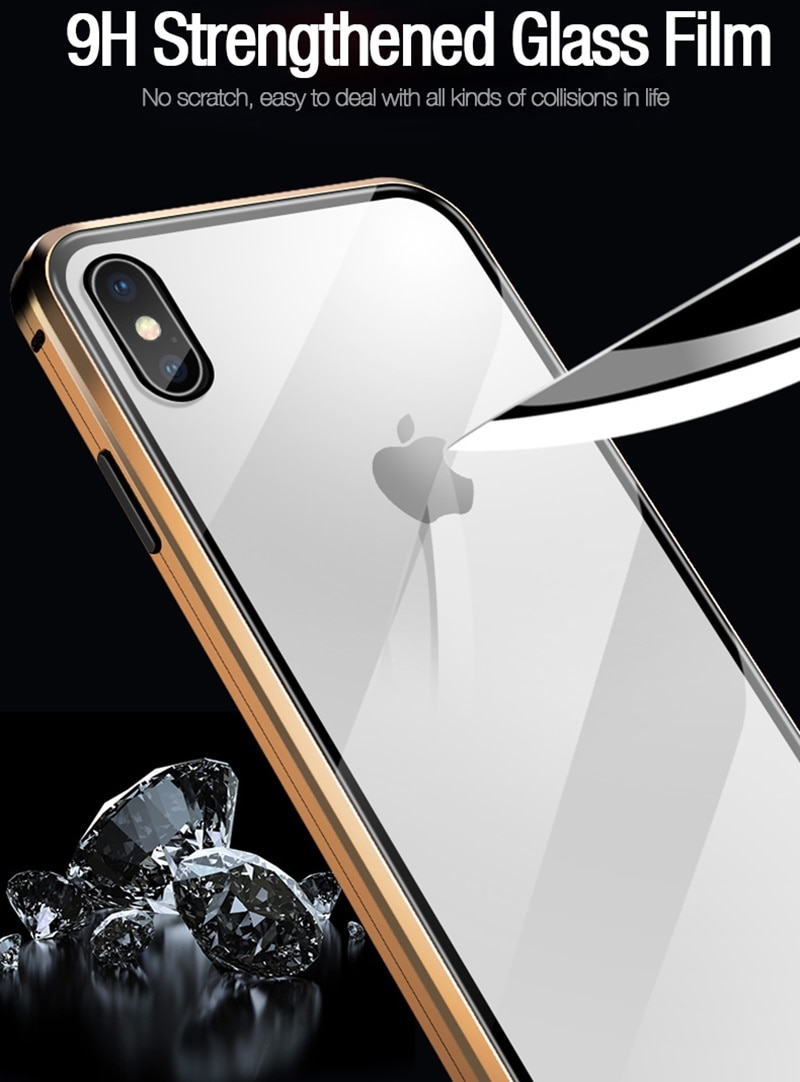 Magnetic Tempered Glass for iPhone