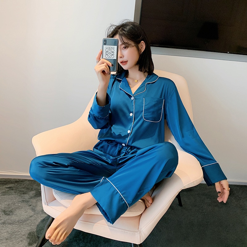 Luxury Long Sleeve Pyjamas Set
