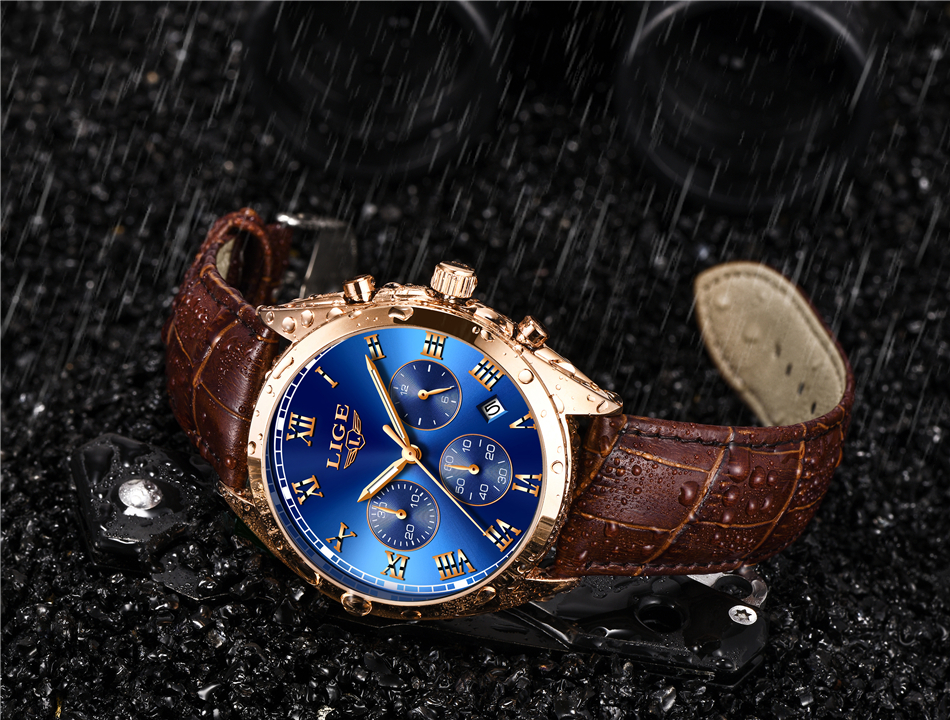 Men's Luxury Waterproof 24 Hour/Date Quartz Watch