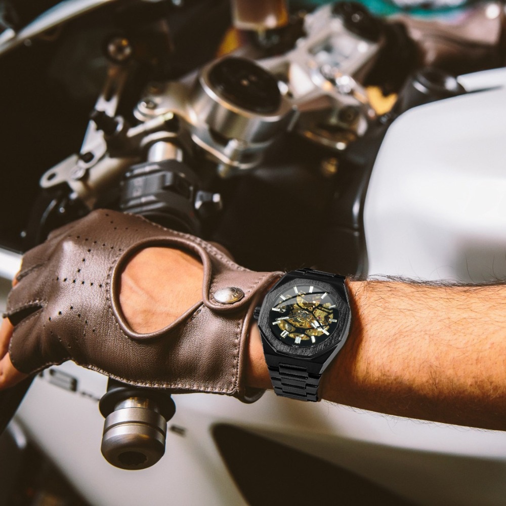 Golden Mechanic Luxury Aviator Men’s Watch