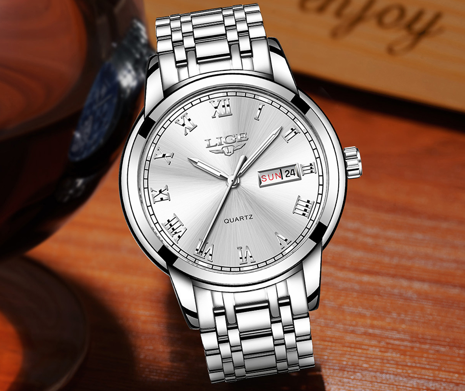 Men's Classic Stainless Steel Quartz Watch
