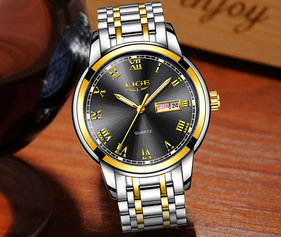 Men's Classic Stainless Steel Quartz Watch
