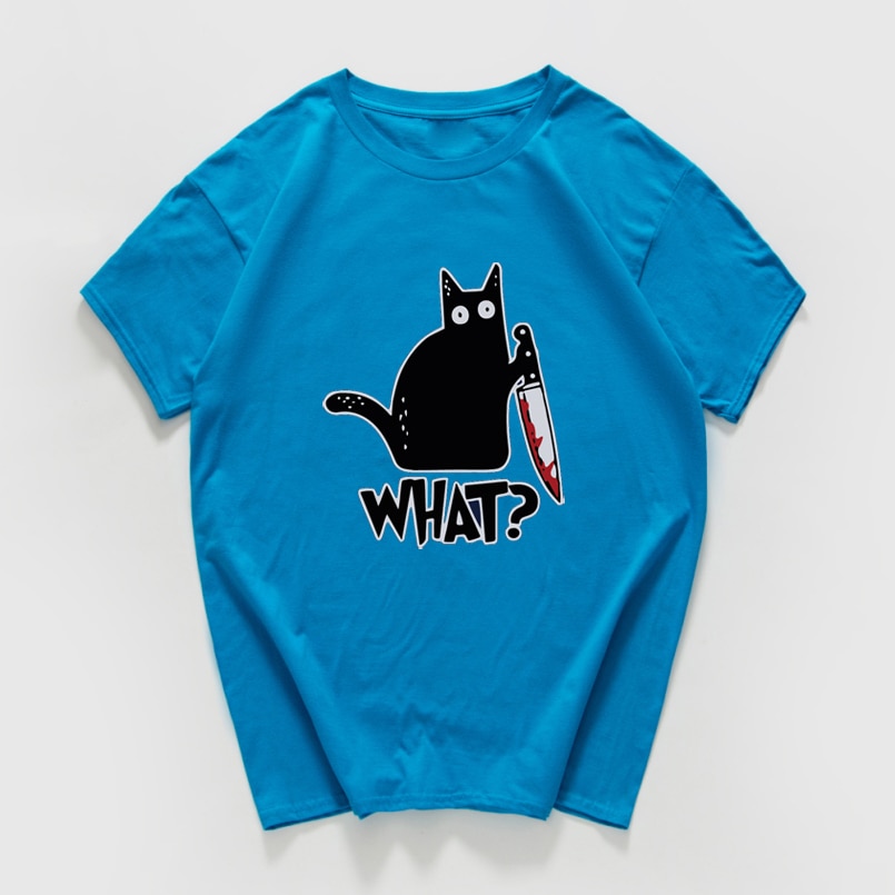 Graphic Cat Printed T-Shirt