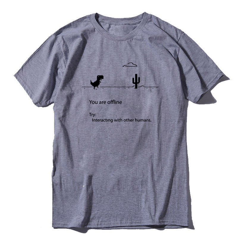Dinosaur Patterned Summer T-Shirt