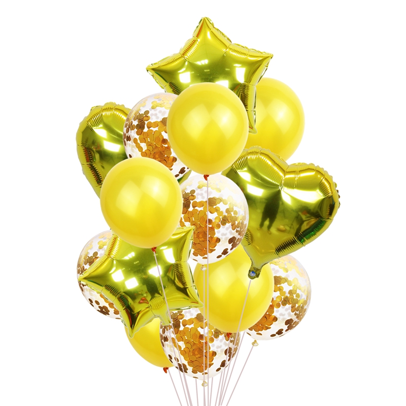 Balloons with Confetti for Party Decoration