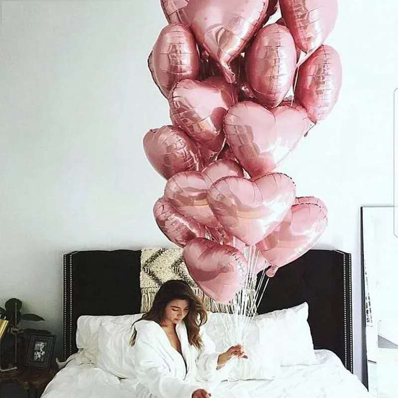 Heart Shaped Balloons 15 Pcs Set