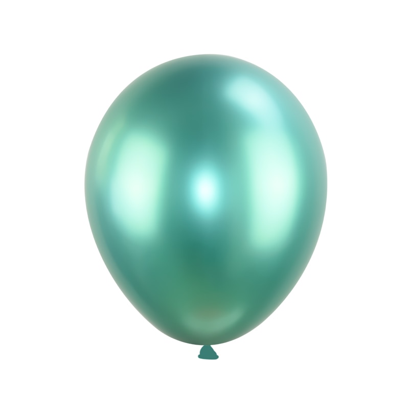 Set of Ten Metallic Latex Balloons