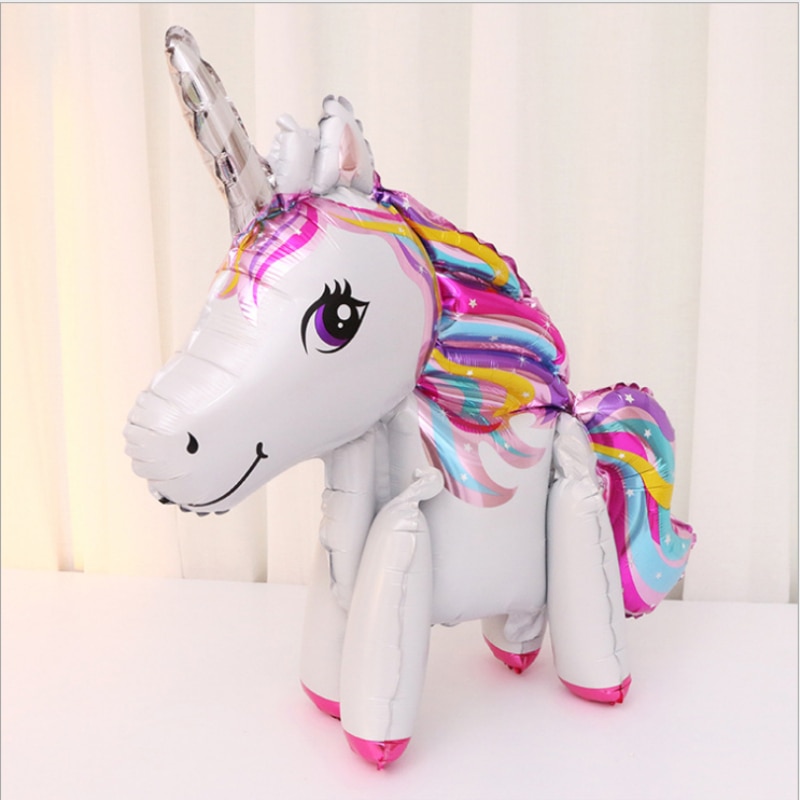 3D Rainbow Unicorn Balloons for Party Decoration