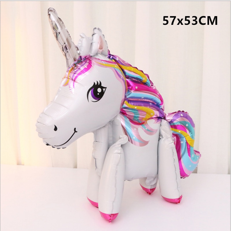 3D Rainbow Unicorn Balloons for Party Decoration