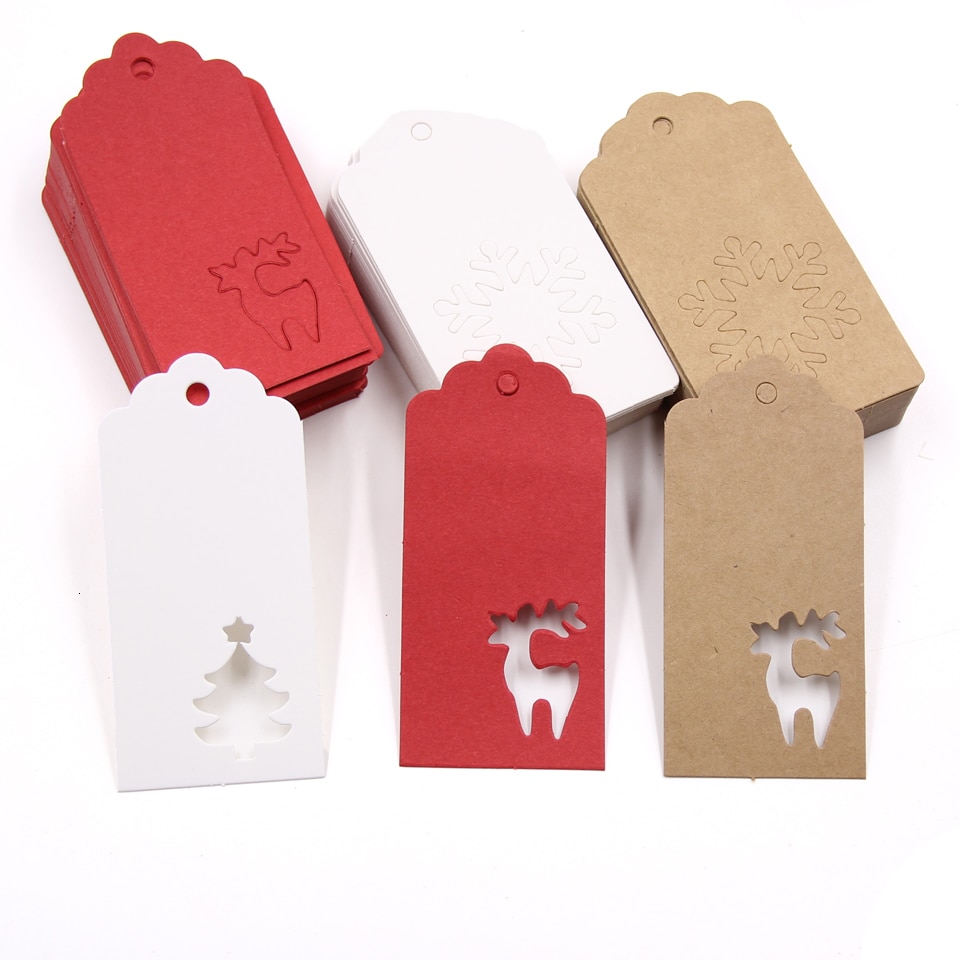 Set of 50 Kraft Paper Tags