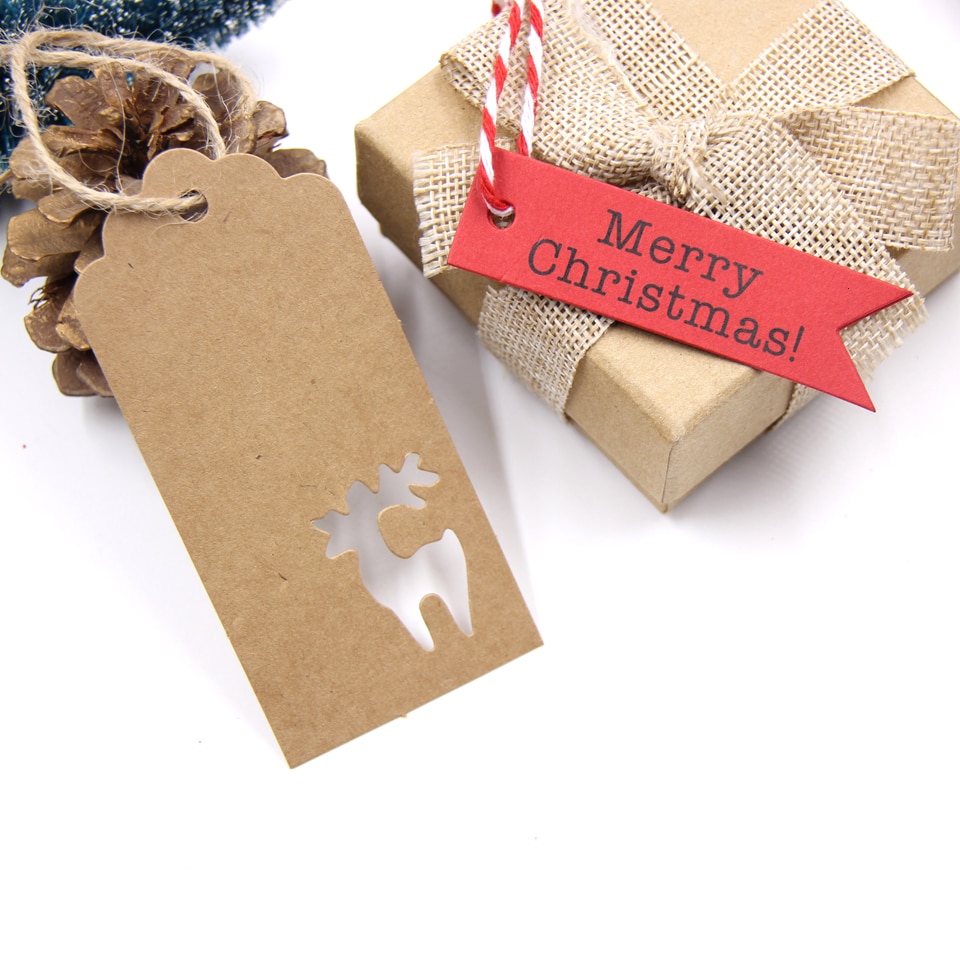 Set of 50 Kraft Paper Tags