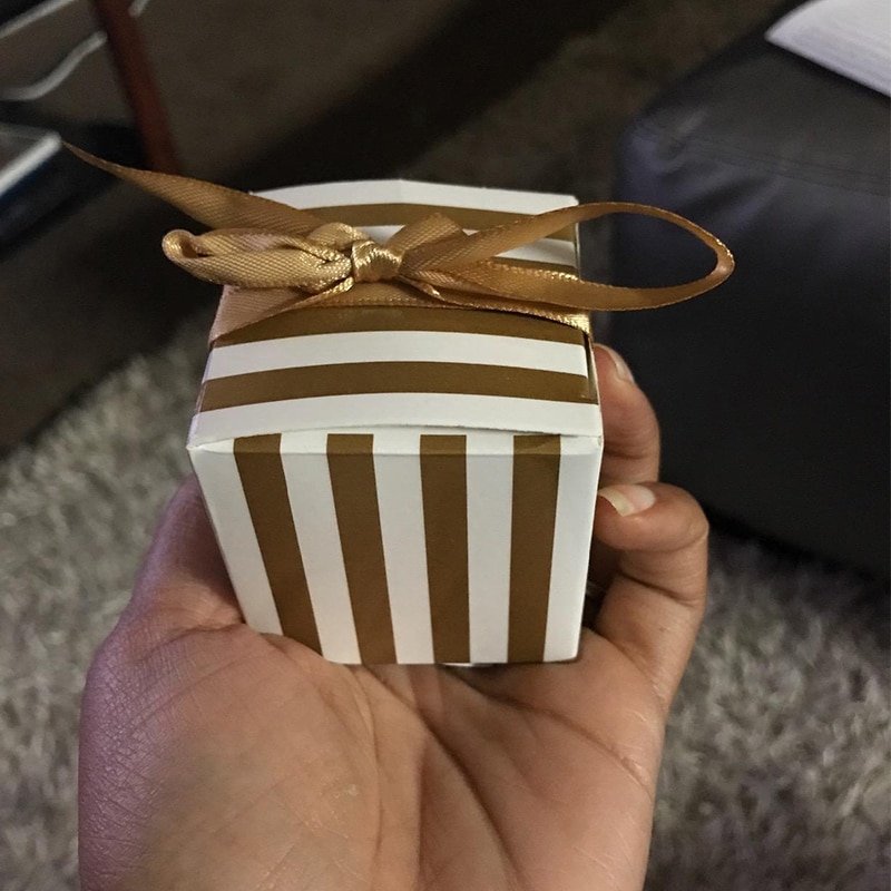 Gift Box with Ribbon 10-50 Pcs Set