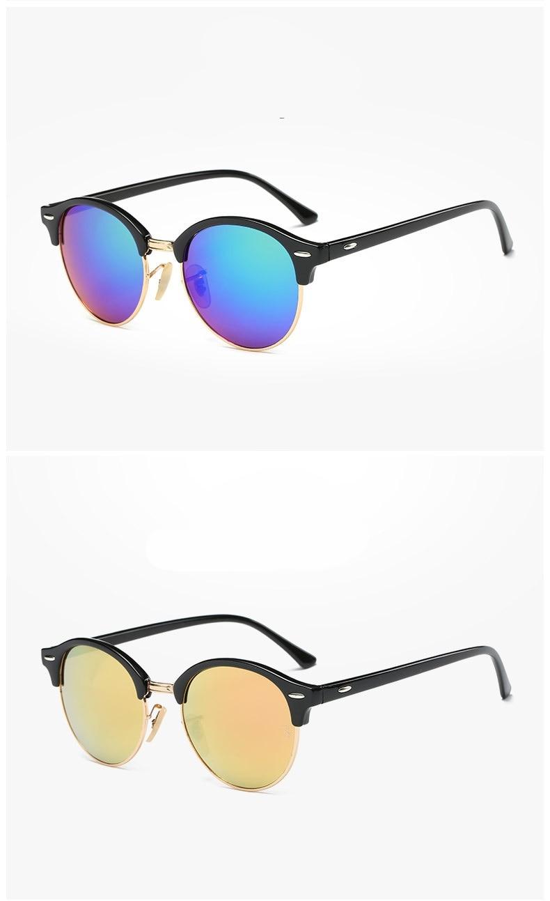 Women's Round Shaped Colorful Stylish Sunglasses