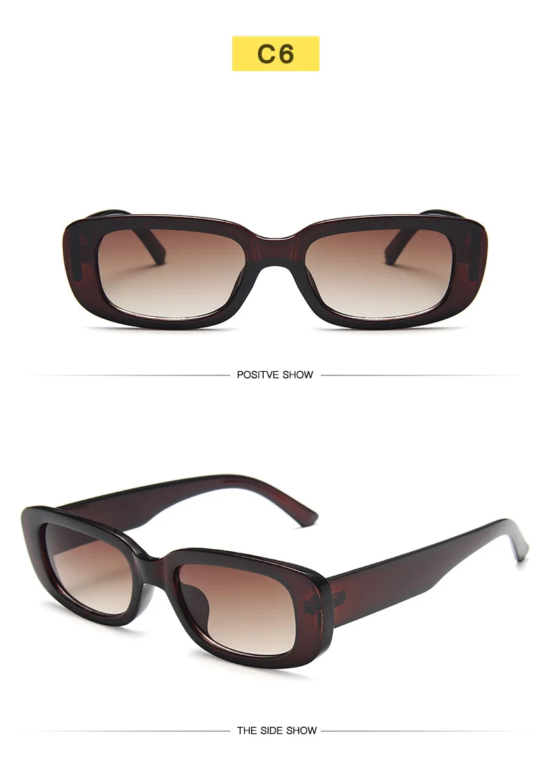 Women's UV 400 Rectangle Shaped Sunglasses