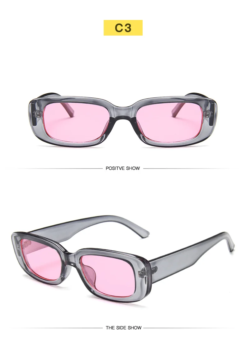 Women's UV 400 Rectangle Shaped Sunglasses