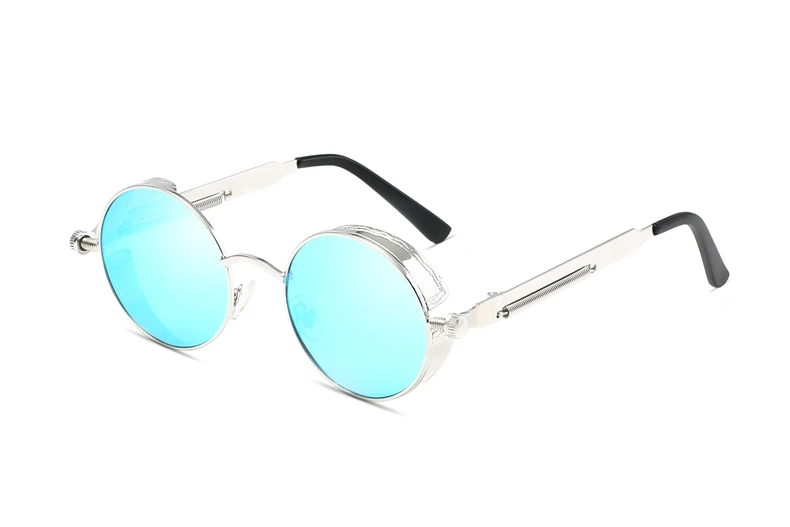 Round Steampunk Polarized Sunglasses