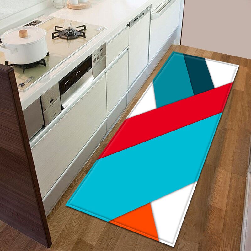 Kitchen Rug in Geometric Pattern