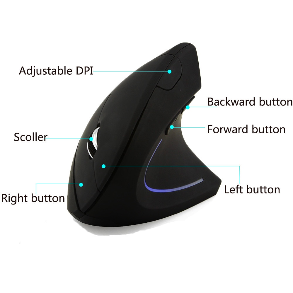 Ergonomic Left Hand Right Hand Wireless Vertical Mouse