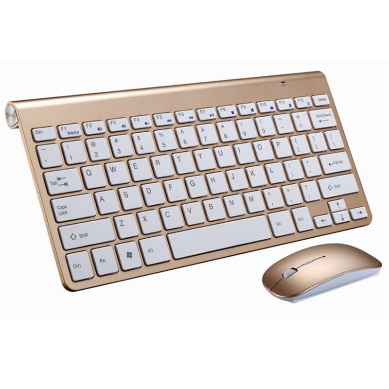 Gold Keyboard and Mouse