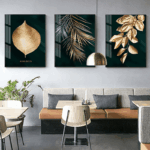 Golden Leaves Wall Canvas