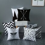 Geometric Patterned Cushion Cover